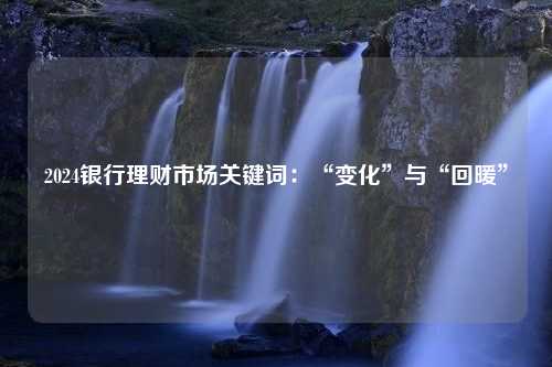 2024银行理财市场关键词：“变化”与“回暖”