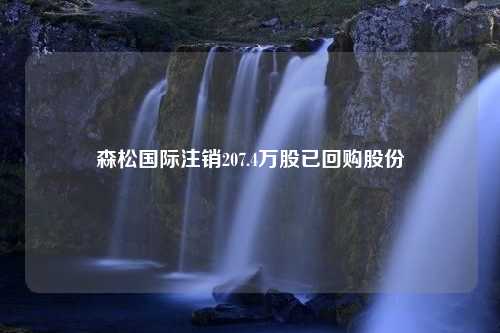 森松国际注销207.4万股已回购股份