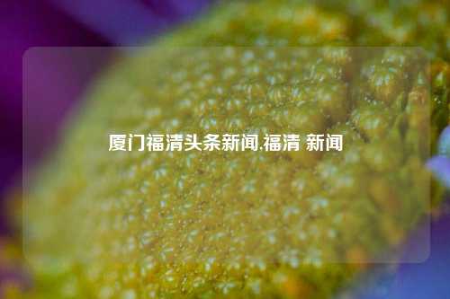 厦门福清头条新闻,福清 新闻