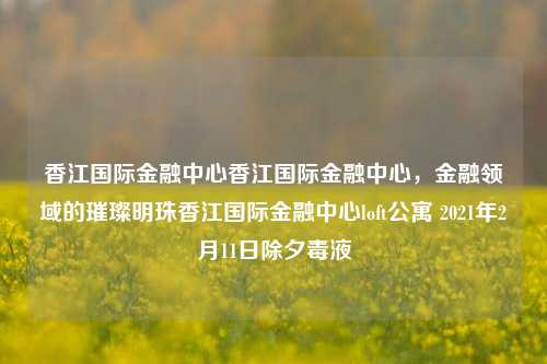 香江国际金融中心香江国际金融中心，金融领域的璀璨明珠香江国际金融中心loft公寓 2021年2月11日除夕毒液