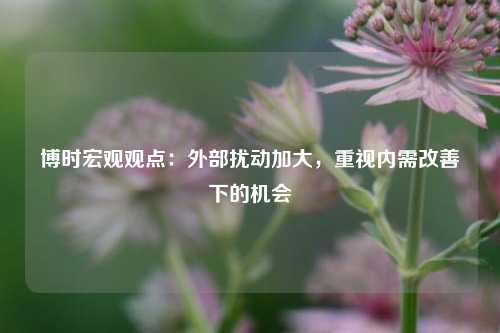 博时宏观观点：外部扰动加大，重视内需改善下的机会