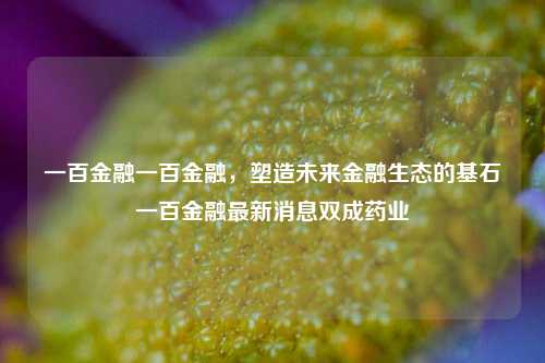 一百金融一百金融，塑造未来金融生态的基石一百金融最新消息双成药业