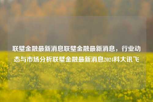 联璧金融最新消息联璧金融最新消息，行业动态与市场分析联璧金融最新消息2024科大讯飞