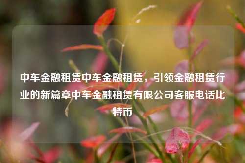 中车金融租赁中车金融租赁，引领金融租赁行业的新篇章中车金融租赁有限公司客服电话比特币