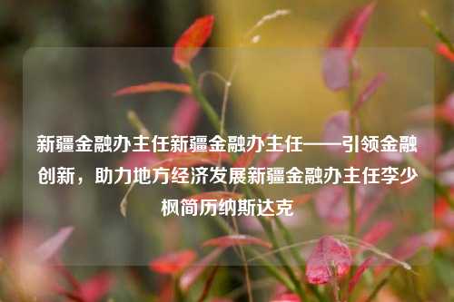 新疆金融办主任新疆金融办主任——引领金融创新，助力地方经济发展新疆金融办主任李少枫简历纳斯达克