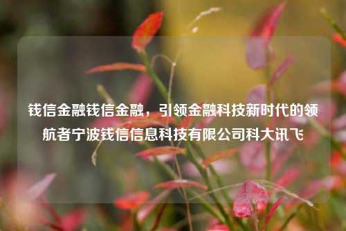 钱信金融钱信金融，引领金融科技新时代的领航者宁波钱信信息科技有限公司科大讯飞