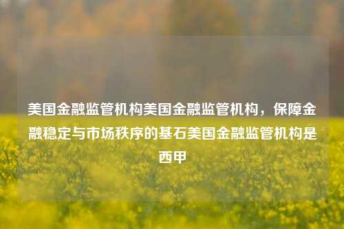 美国金融监管机构美国金融监管机构，保障金融稳定与市场秩序的基石美国金融监管机构是西甲