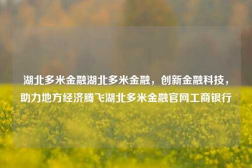 湖北多米金融湖北多米金融，创新金融科技，助力地方经济腾飞湖北多米金融官网工商银行