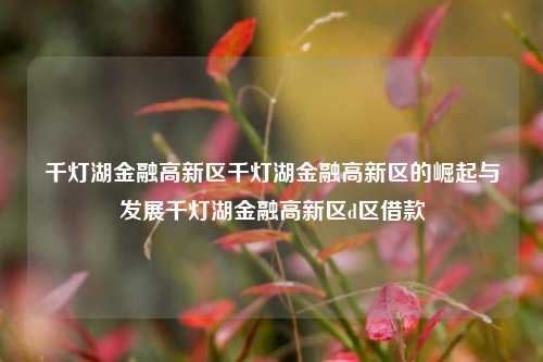 千灯湖金融高新区千灯湖金融高新区的崛起与发展千灯湖金融高新区d区借款