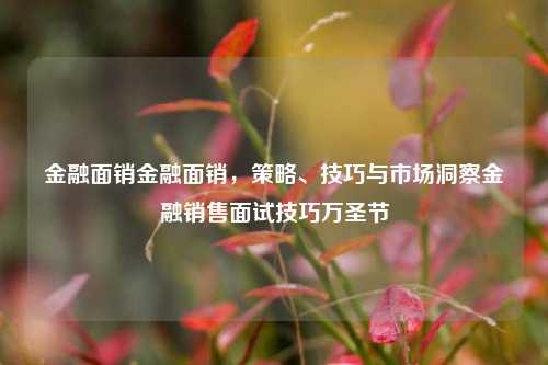 金融面销金融面销，策略、技巧与市场洞察金融销售面试技巧万圣节