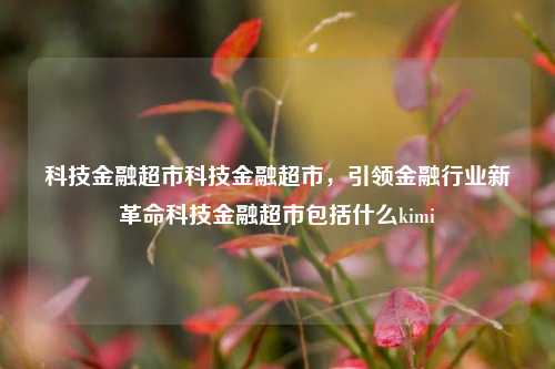 科技金融超市科技金融超市，引领金融行业新革命科技金融超市包括什么kimi