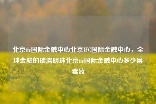 北京ifc国际金融中心北京IFC国际金融中心，全球金融的璀璨明珠北京ifc国际金融中心多少层毒液